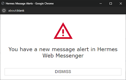 Message Alert Popup